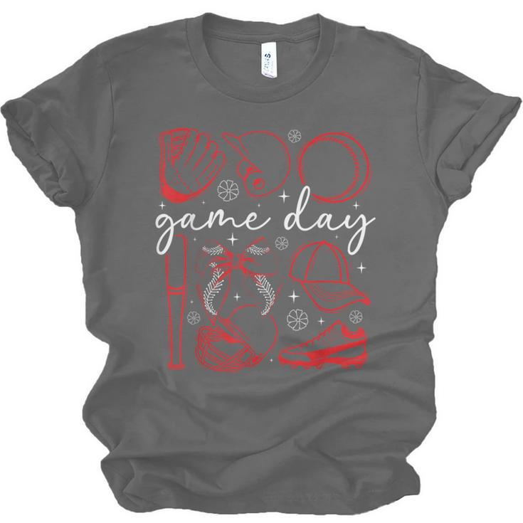 Baseball Game Day Coquette Game Day Baseball Unisex Jersey T-Shirt Baseball Game Day Coquette Game Day Baseball Unisex Jersey T-Shirt