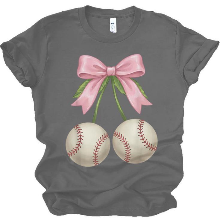 Baseball Girls Women Coquette Pink Bow Baseball Unisex Jersey T-Shirt Baseball Girls Women Coquette Pink Bow Baseball Unisex Jersey T-Shirt