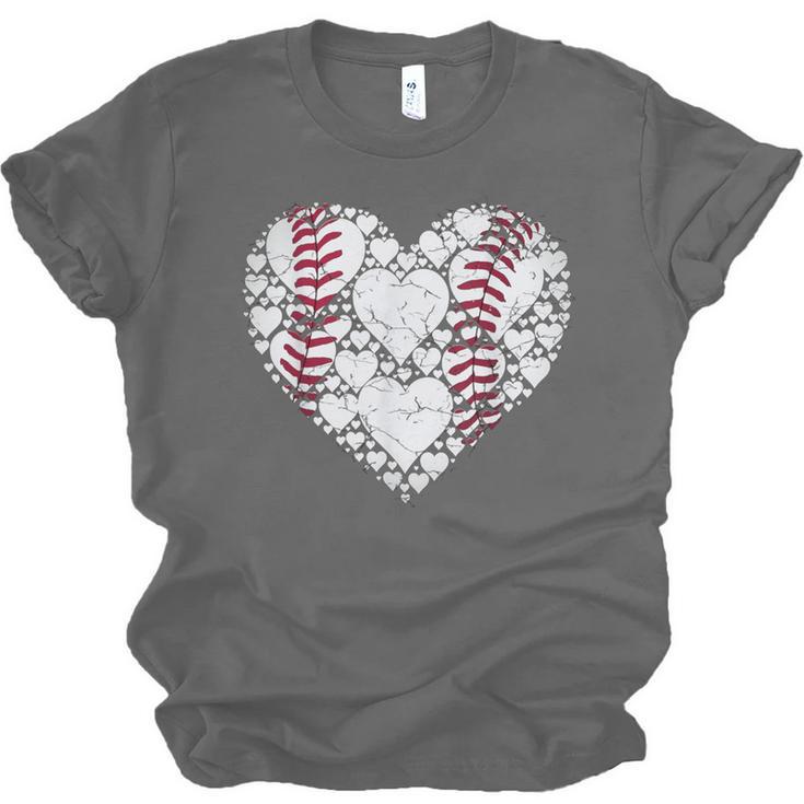 Baseball Heart Love Game Sports Fan Game Day Unisex Jersey T-Shirt