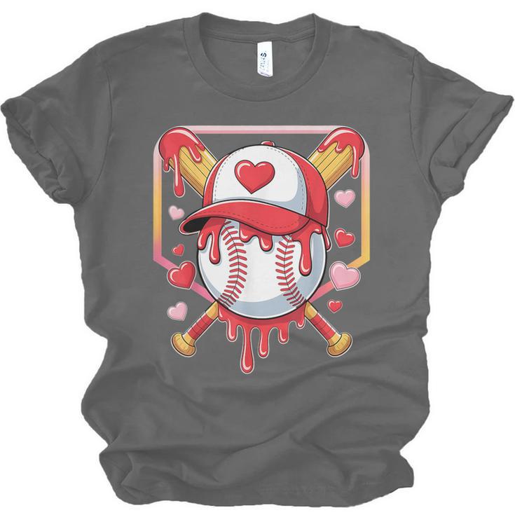 Baseball Heart Valentines Day Baseball Ice Cream Drip Boys Unisex Jersey T-Shirt Baseball Heart Valentines Day Baseball Ice Cream Drip Boys Unisex Jersey T-Shirt