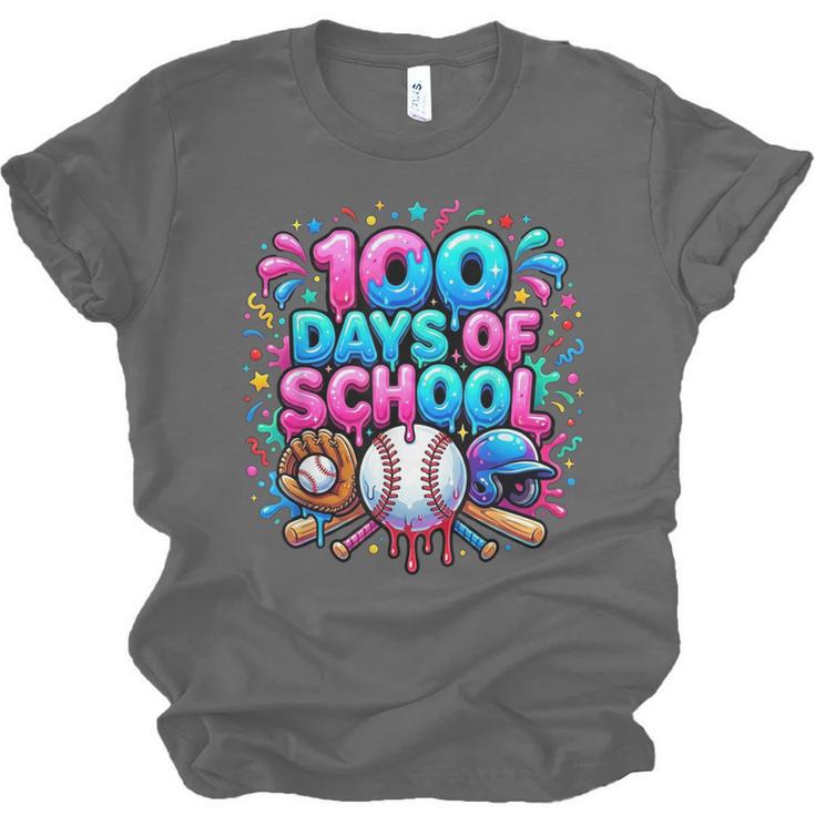 Baseball Ice Cream Drip 100 Days Of School Student Teacher Unisex Jersey T-Shirt Baseball Ice Cream Drip 100 Days Of School Student Teacher Unisex Jersey T-Shirt