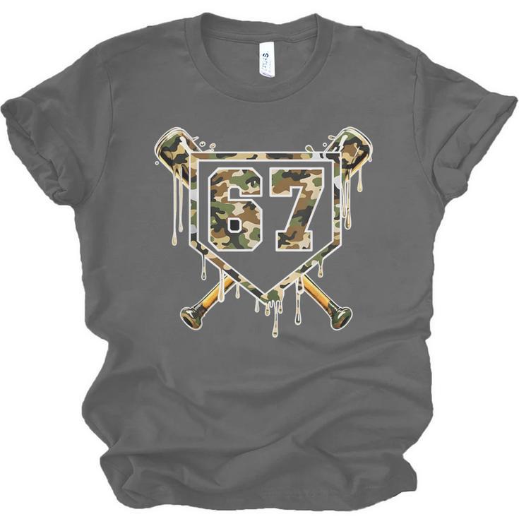 Baseball Ice Cream Drip 67 Camo Six Seven Meme Unisex Jersey T-Shirt