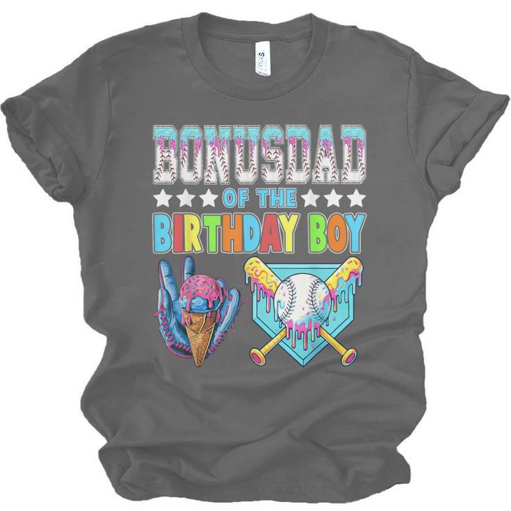 Baseball Ice Cream Drip Bonus Dad Of The Birthday Boy Unisex Jersey T-Shirt