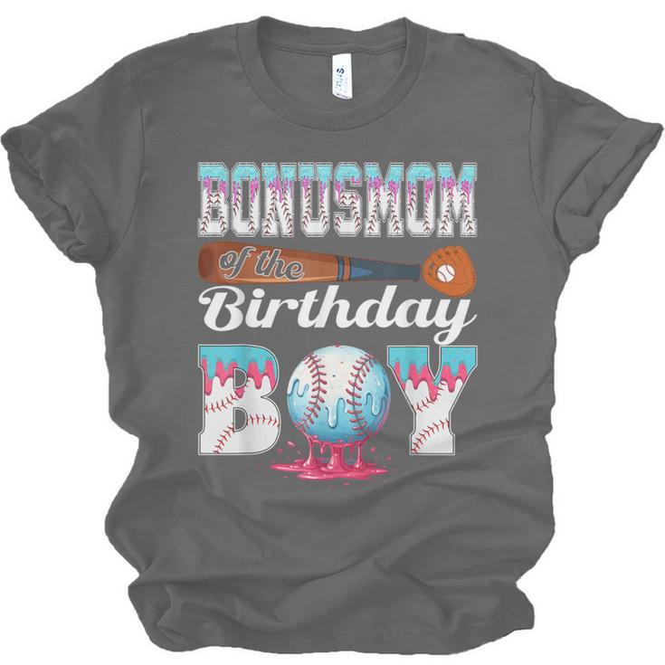 Baseball Ice Cream Drip Bonus Mom Of The Birthday Boy Unisex Jersey T-Shirt