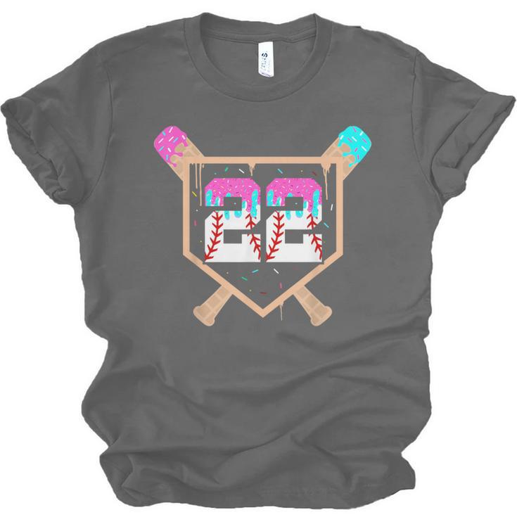 Baseball Ice Cream Drip Number 22 Player 22nd Birthday Unisex Jersey T-Shirt Baseball Ice Cream Drip Number 22 Player 22nd Birthday Unisex Jersey T-Shirt