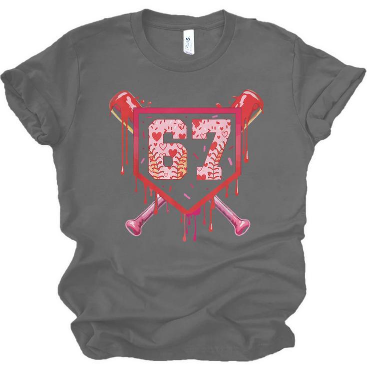 Baseball Ice Cream Drip Number 67 Meme Valentine Couple Love Unisex Jersey T-Shirt Baseball Ice Cream Drip Number 67 Meme Valentine Couple Love Unisex Jersey T-Shirt