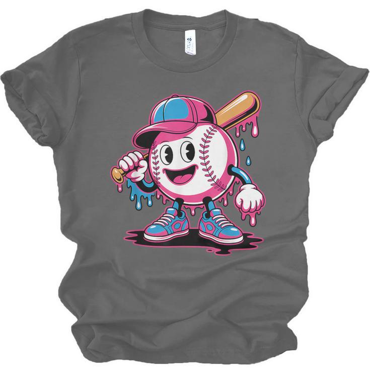 Baseball Ice Cream Shirt Cool Baseball Drip For Boys Unisex Jersey T-Shirt