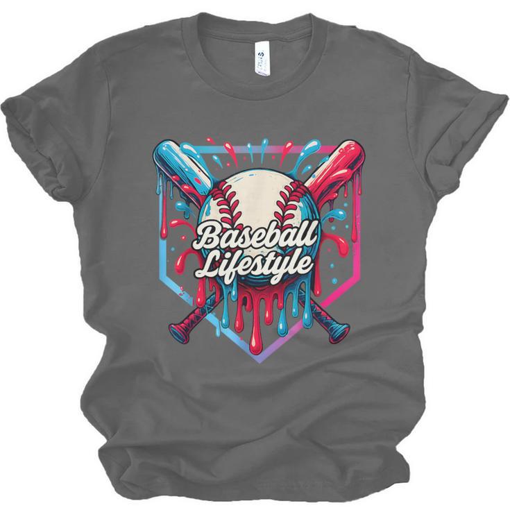 Baseball Lifestyle Shirt Youth Baseball Drip Icecream Boys Unisex Jersey T-Shirt