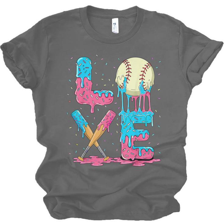 Baseball Love Drip Ice Cream Colorful Baseball Unisex Jersey T-Shirt
