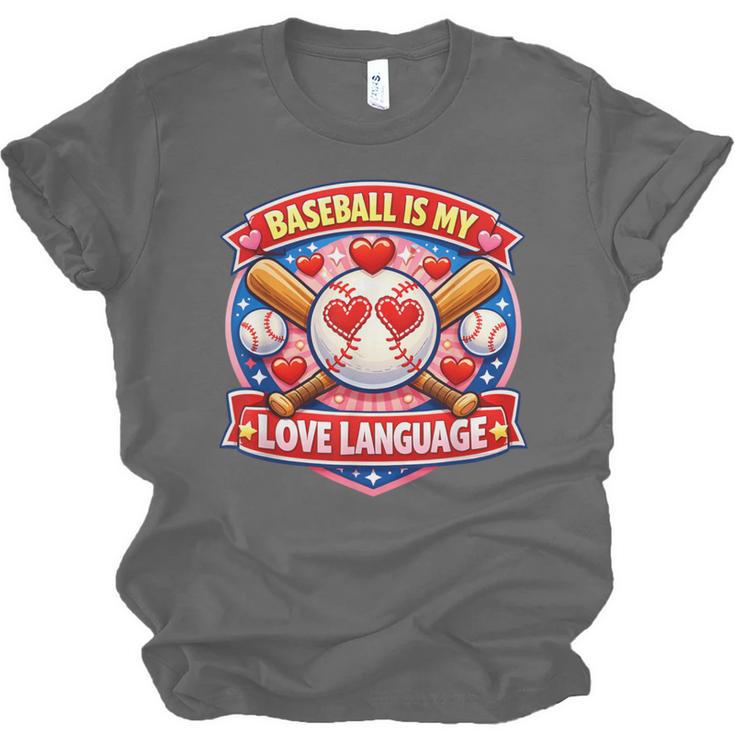 Baseball Is My Love Language Valentine Unisex Jersey T-Shirt Baseball Is My Love Language Valentine Unisex Jersey T-Shirt