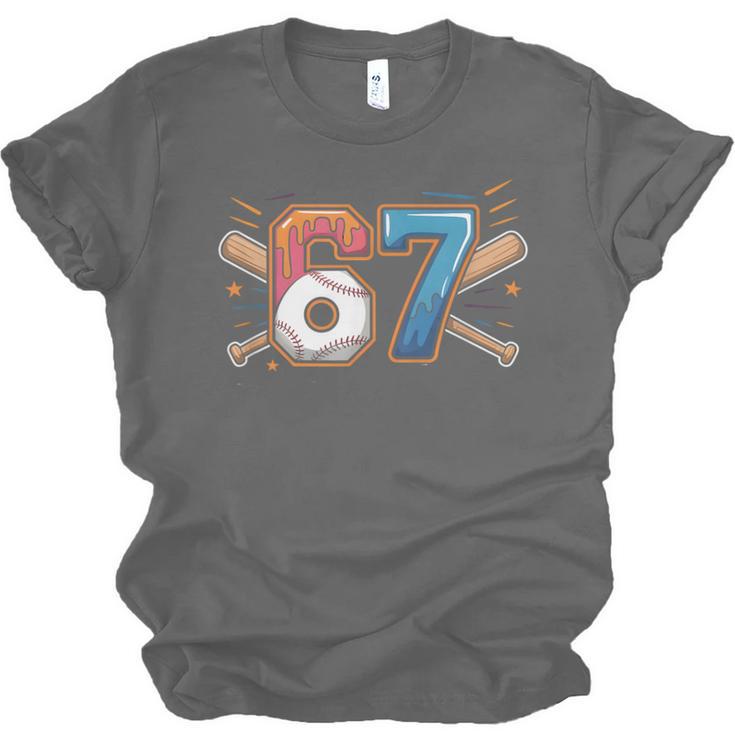 Baseball Lover Drip Number 67 Player 67th Birthday Meme Unisex Jersey T-Shirt Baseball Lover Drip Number 67 Player 67th Birthday Meme Unisex Jersey T-Shirt