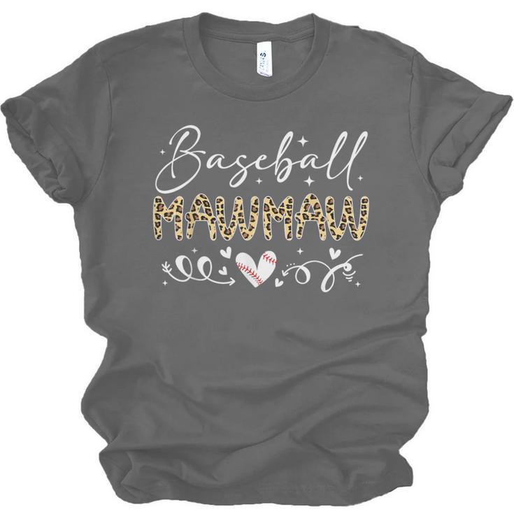 Baseball Mawmaw Leopard Baseball Heart Unisex Jersey T-Shirt