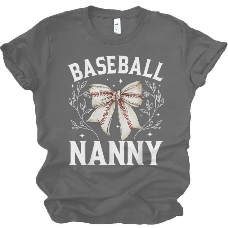 Baseball Nanny Baseball Coquette Bow Unisex Jersey T-Shirt