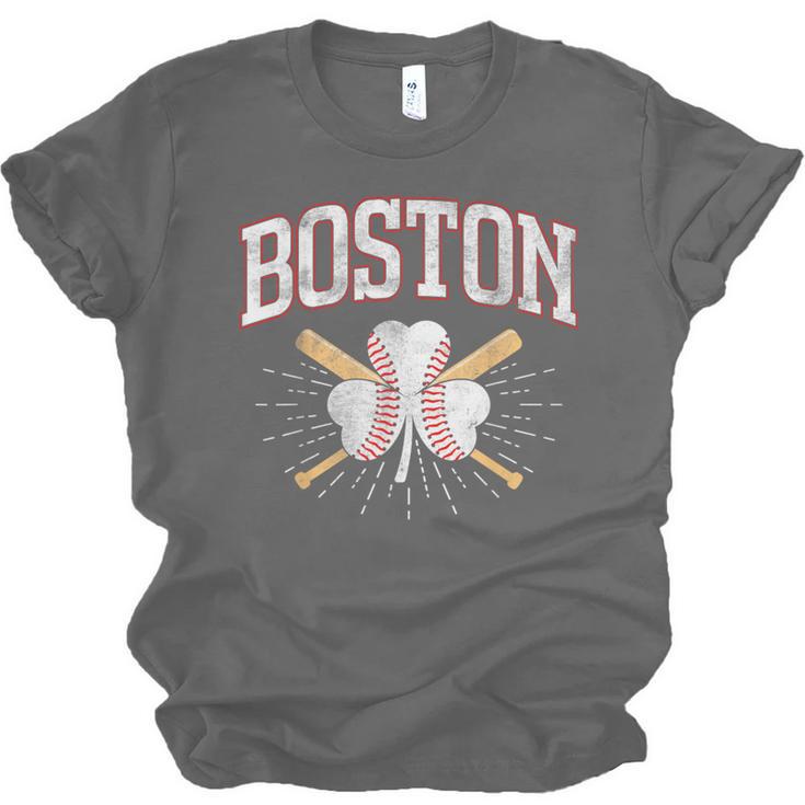Baseball Shamrock Boston Massachusetts St Patrick’s Day Unisex Jersey T-Shirt