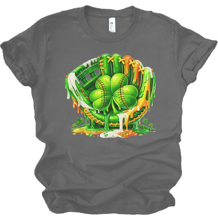 Baseball St Patricks Day Carnival Party Ice Cream Drip Boys Unisex Jersey T-Shirt