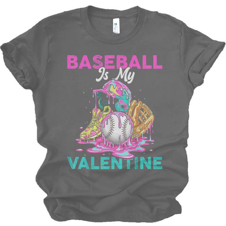 Baseball Is My Valentine Ice Cream Drip Crossed Bats Sport Unisex Jersey T-Shirt Baseball Is My Valentine Ice Cream Drip Crossed Bats Sport Unisex Jersey T-Shirt