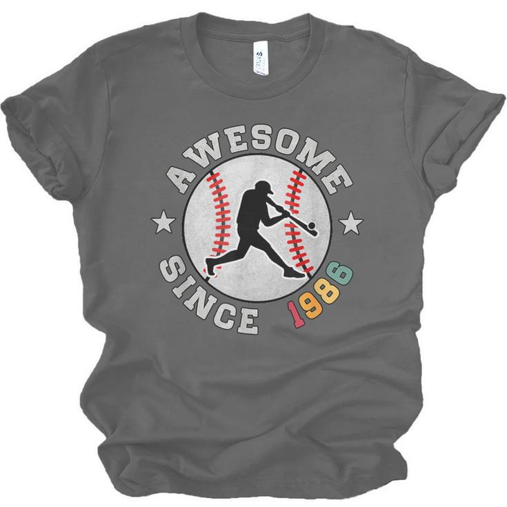 Birthday Baseball Lover 40 Years Old Awesome Since 1986 Unisex Jersey T-Shirt Birthday Baseball Lover 40 Years Old Awesome Since 1986 Unisex Jersey T-Shirt