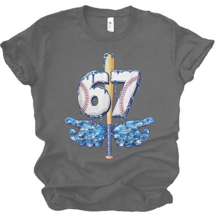 Blue Camo Baseball 67 Six Seven Camo Ice Cream Drip Boy Teen Unisex Jersey T-Shirt Blue Camo Baseball 67 Six Seven Camo Ice Cream Drip Boy Teen Unisex Jersey T-Shirt