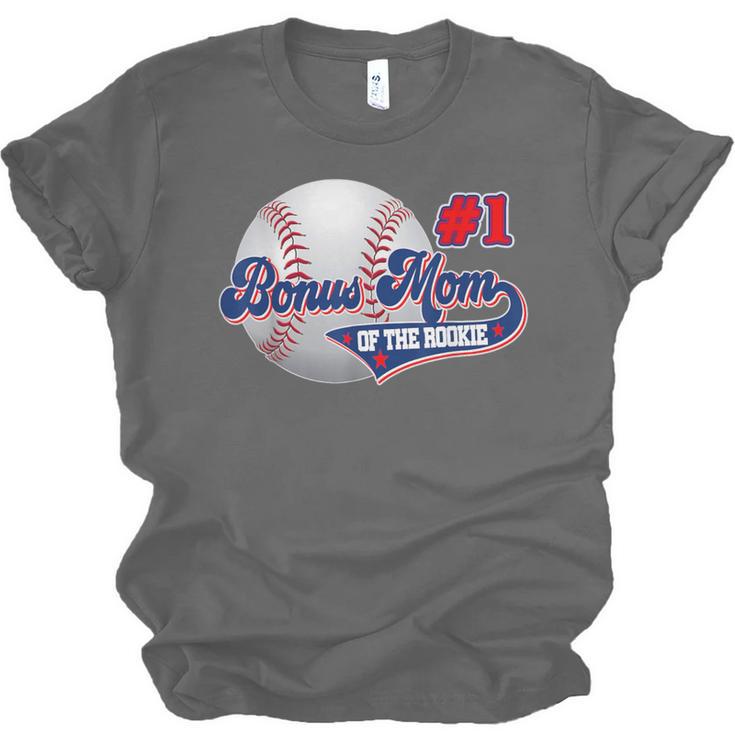 Bonus Mom Rookie Of Year 1st Birthday Baseball Theme Unisex Jersey T-Shirt Bonus Mom Rookie Of Year 1st Birthday Baseball Theme Unisex Jersey T-Shirt