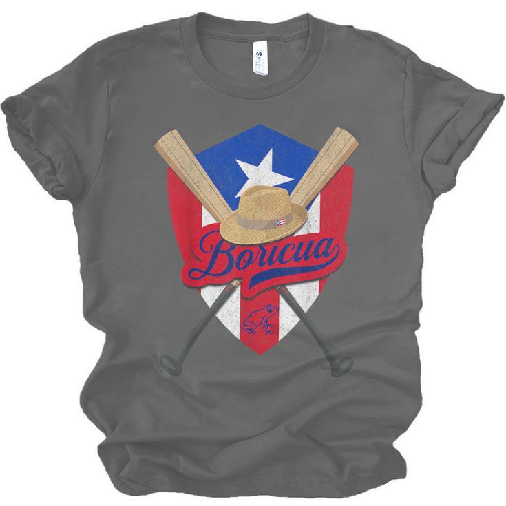 Boricua Puerto Rico Baseball Coqui Frog Pava Hat Fan Unisex Jersey T-Shirt Boricua Puerto Rico Baseball Coqui Frog Pava Hat Fan Unisex Jersey T-Shirt