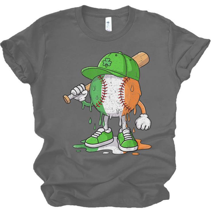 Boys St Patricks Day Irish Flag Kids Baseball Ice Cream Drip Unisex Jersey T-Shirt Boys St Patricks Day Irish Flag Kids Baseball Ice Cream Drip Unisex Jersey T-Shirt