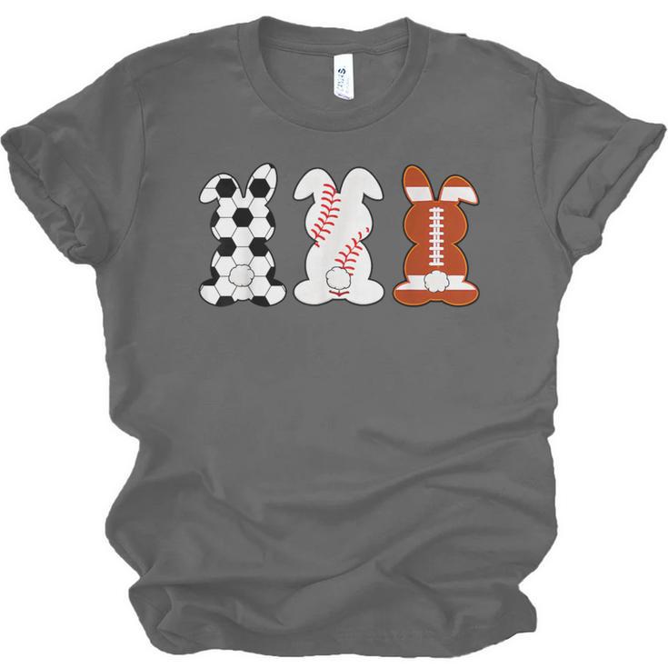 Bunny Football Baseball Sport Easter Day Unisex Jersey T-Shirt