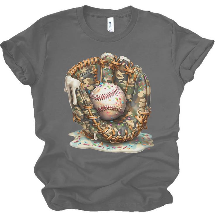 Camo Baseball Gloves Lifestyle 101 Apparel Drip Ice Cream Unisex Jersey T-Shirt Camo Baseball Gloves Lifestyle 101 Apparel Drip Ice Cream Unisex Jersey T-Shirt