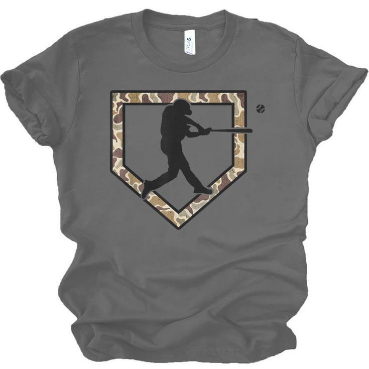 Camo Home Plate Camouflage Baseball Batter Youth Boys Unisex Jersey T-Shirt Camo Home Plate Camouflage Baseball Batter Youth Boys Unisex Jersey T-Shirt