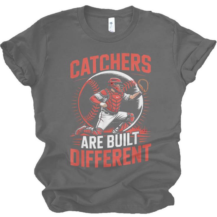 Catchers Are Built Different Baseball Catcher Unisex Jersey T-Shirt Catchers Are Built Different Baseball Catcher Unisex Jersey T-Shirt