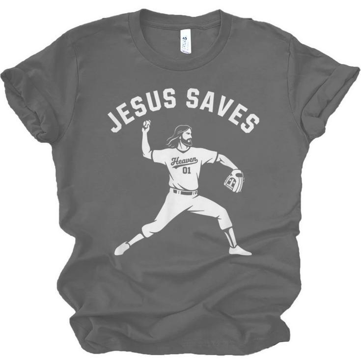Christian Jesus Saves Baseball Pitcher Heaven 01 Sports Unisex Jersey T-Shirt Christian Jesus Saves Baseball Pitcher Heaven 01 Sports Unisex Jersey T-Shirt