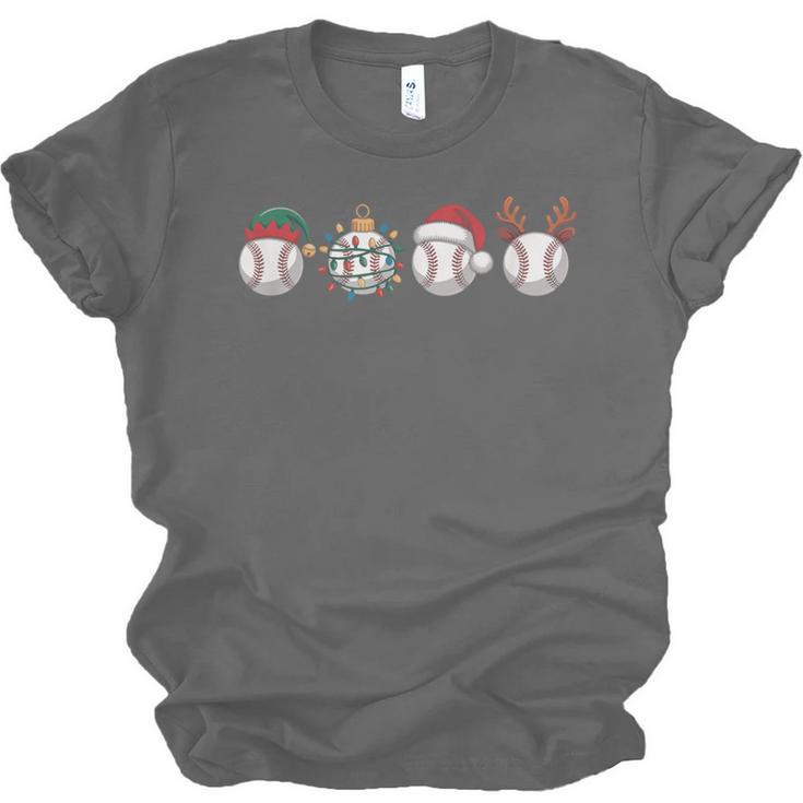 Christmas Baseball Player X-Mas Balls Unisex Jersey T-Shirt