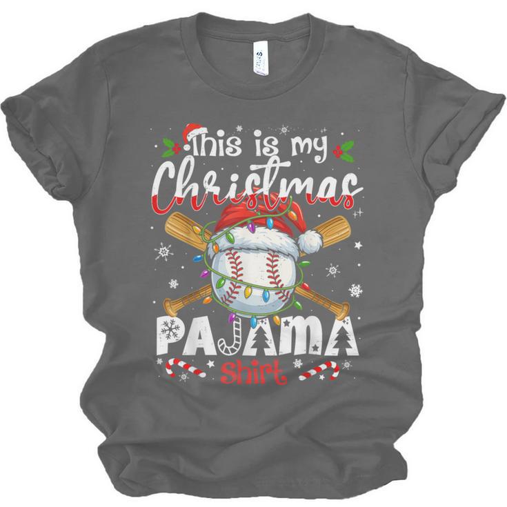 This Is My Christmas Pajama Shirt Baseball Xmas PJs Boys Men Unisex Jersey T-Shirt This Is My Christmas Pajama Shirt Baseball Xmas PJs Boys Men Unisex Jersey T-Shirt