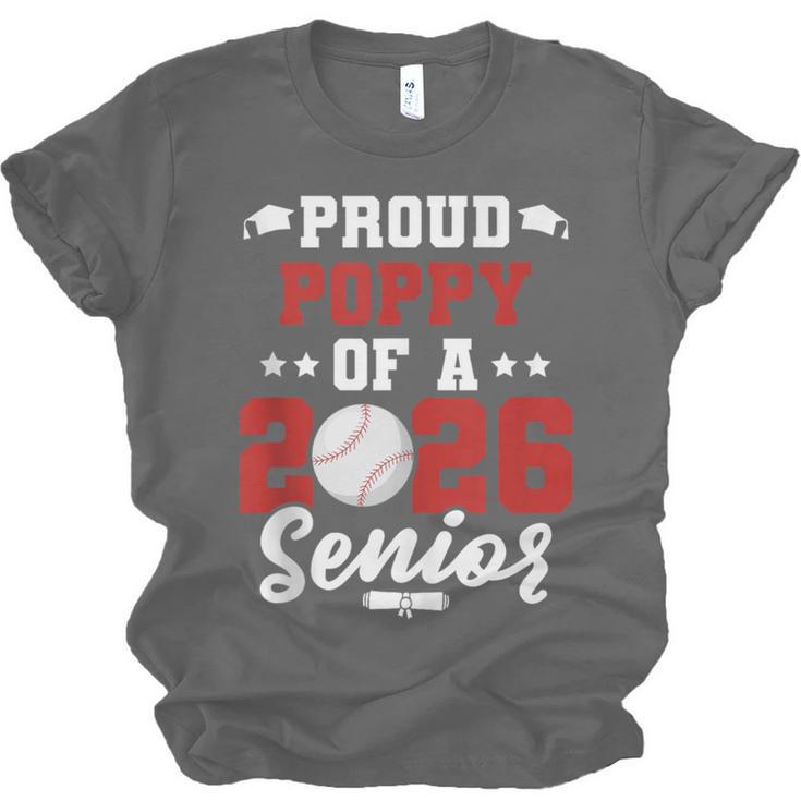 Class Of 2026 Senior Year Baseball Poppy 2026 Graduate Unisex Jersey T-Shirt