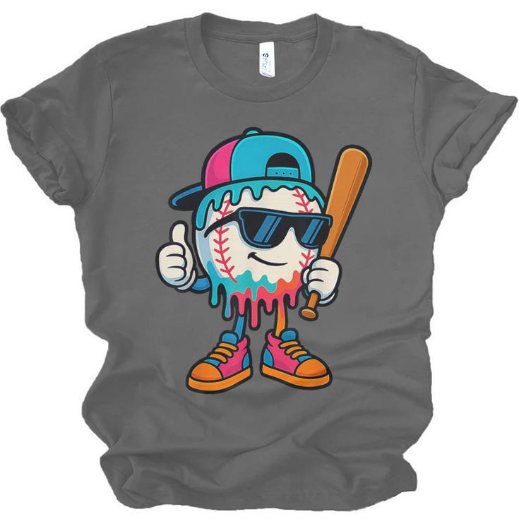 Cool Baseball Drip For Boys Ice Cream Drip Baseball Kids Unisex Jersey T-Shirt Cool Baseball Drip For Boys Ice Cream Drip Baseball Kids Unisex Jersey T-Shirt