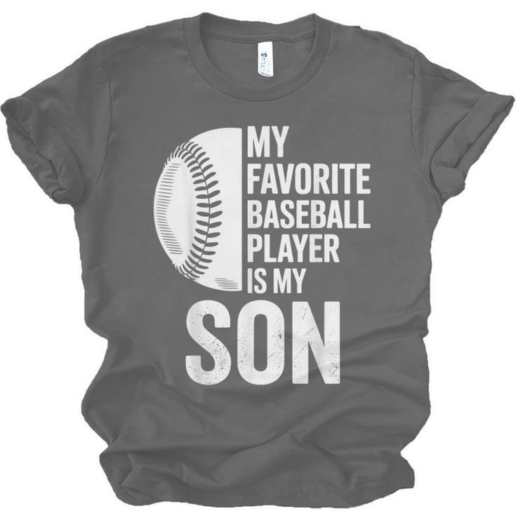Cute Favorite Baseball Player Is My Son Women Men Unisex Jersey T-Shirt Cute Favorite Baseball Player Is My Son Women Men Unisex Jersey T-Shirt