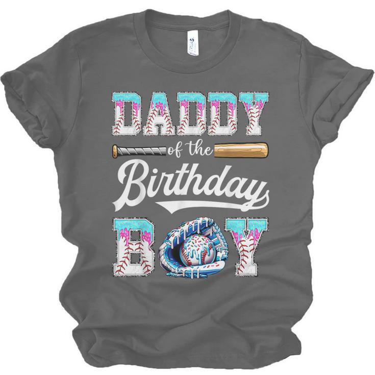 Daddy Of The Birthday Boy Baseball Ice Cream Drip Matching Unisex Jersey T-Shirt
