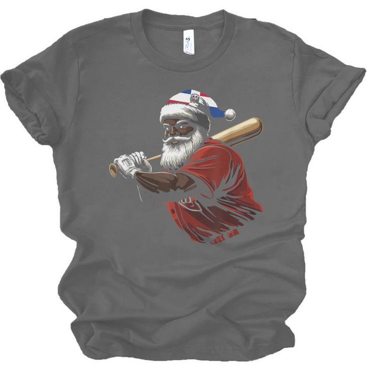 Dominican Republic Santa Christmas Baseball Beisbol Unisex Jersey T-Shirt