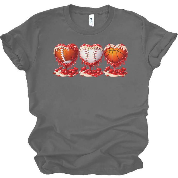 Drip Valentines Day Basketball Baseball Football Boy Men Kid Unisex Jersey T-Shirt