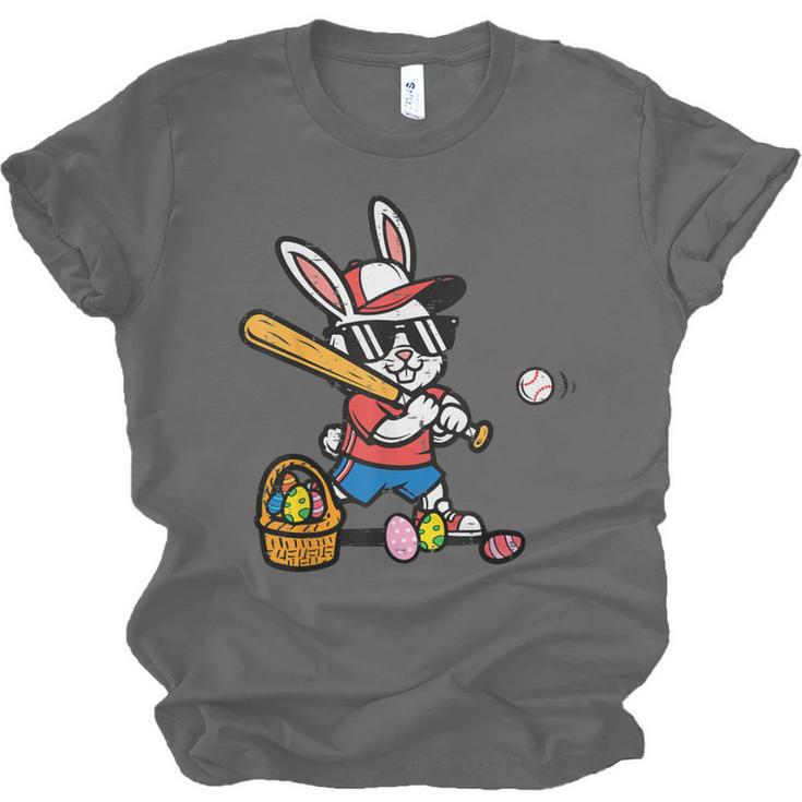 Easter Bunny Baseball Player Batter Rabbit Boys Kids Men Unisex Jersey T-Shirt Easter Bunny Baseball Player Batter Rabbit Boys Kids Men Unisex Jersey T-Shirt