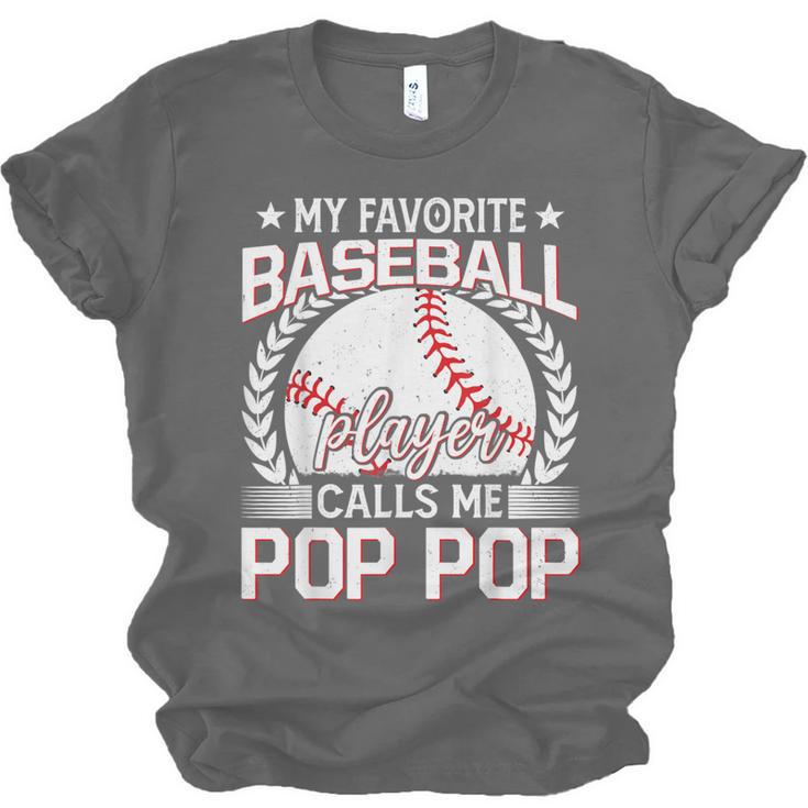 My Favorite Baseball Player Calls Me Pop Pop Unisex Jersey T-Shirt
