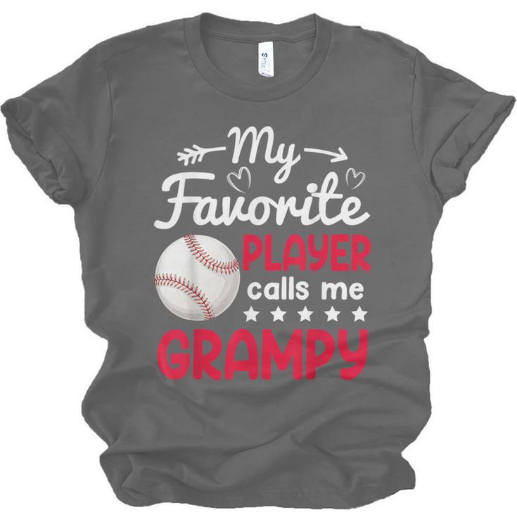 My Favorite Player Calls Me Grampy Baseball Grampy Unisex Jersey T-Shirt