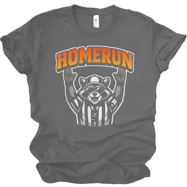 Football Referee Touchdown Baseball Homerun Raccoon Unisex Jersey T-Shirt
