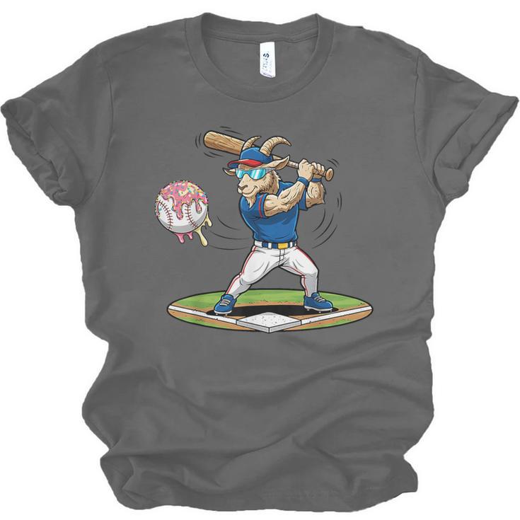 Goat Baseball Player With Bat And Ball Drip Animal Sports Unisex Jersey T-Shirt Goat Baseball Player With Bat And Ball Drip Animal Sports Unisex Jersey T-Shirt