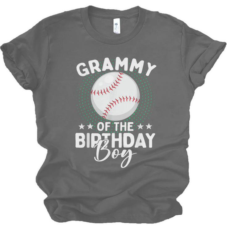 Grammy Of The Birthday Boy Baseball Player Birthday Unisex Jersey T-Shirt Grammy Of The Birthday Boy Baseball Player Birthday Unisex Jersey T-Shirt