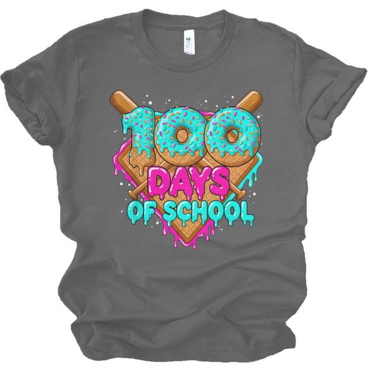 Happy 100 Days Of School Costume Baseball Drip Ice Cream Unisex Jersey T-Shirt