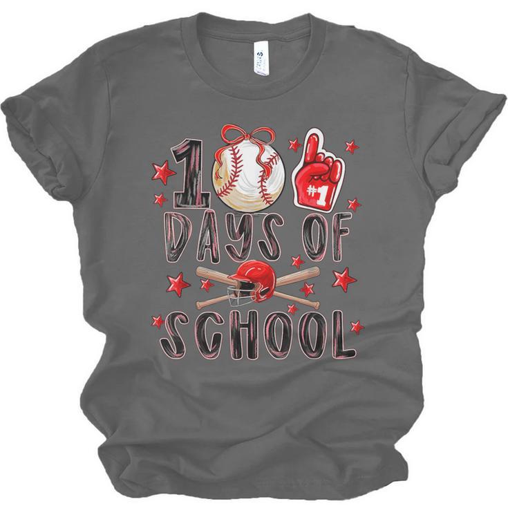 Happy 101 Days Of School Baseball Sports 100th Day Unisex Jersey T-Shirt