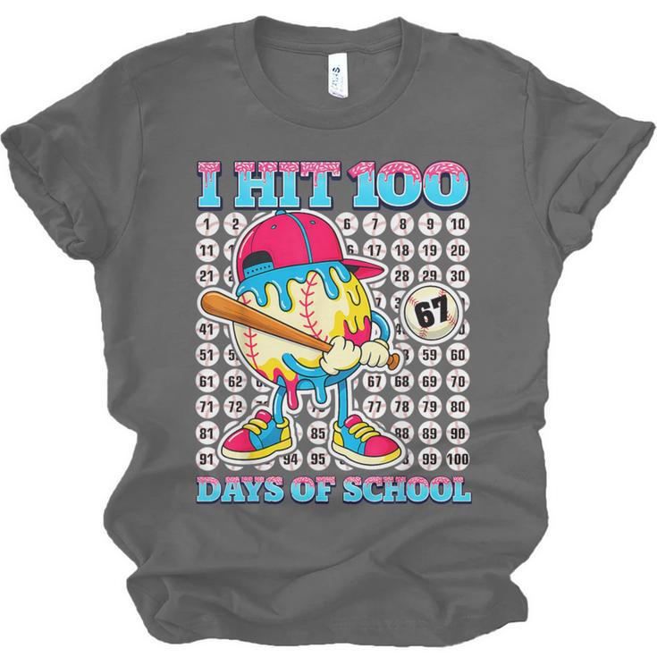 I Hit 100 Days Of School 67 Drip Baseball Boys Kids Unisex Jersey T-Shirt I Hit 100 Days Of School 67 Drip Baseball Boys Kids Unisex Jersey T-Shirt