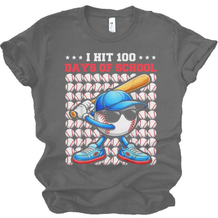 I Hit 100 Days Of School Baseball Player Kids Boys Son Unisex Jersey T-Shirt