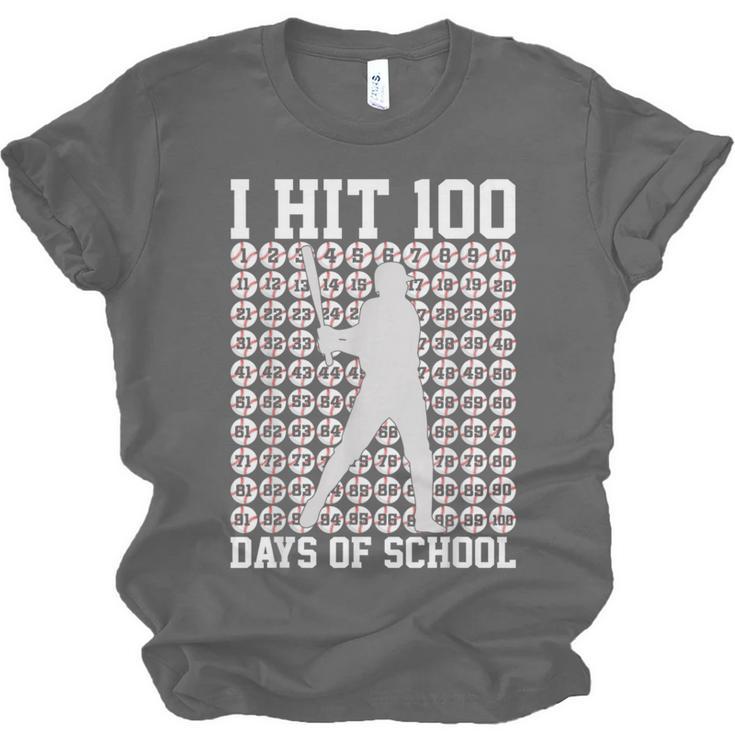 I Hit 100 Days Of School Boys Kids 100th Day Balls Baseball Unisex Jersey T-Shirt I Hit 100 Days Of School Boys Kids 100th Day Balls Baseball Unisex Jersey T-Shirt