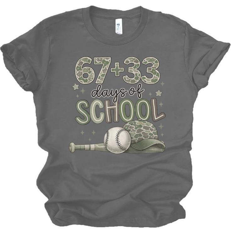 HUGvyn 6733 Days Of School Baseball 100 Days Camo Cap Boys Unisex Jersey T-Shirt HUGvyn 6733 Days Of School Baseball 100 Days Camo Cap Boys Unisex Jersey T-Shirt